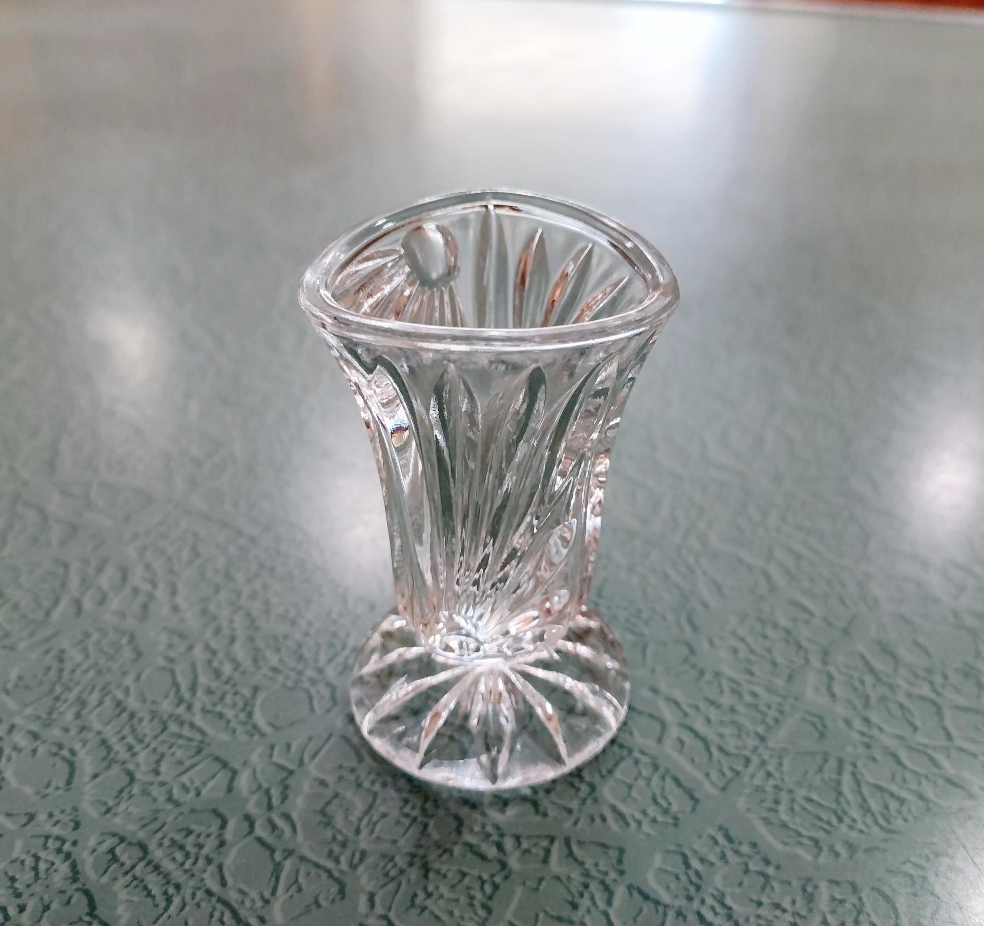 Vintage Pressed Glass Toothpick Holder