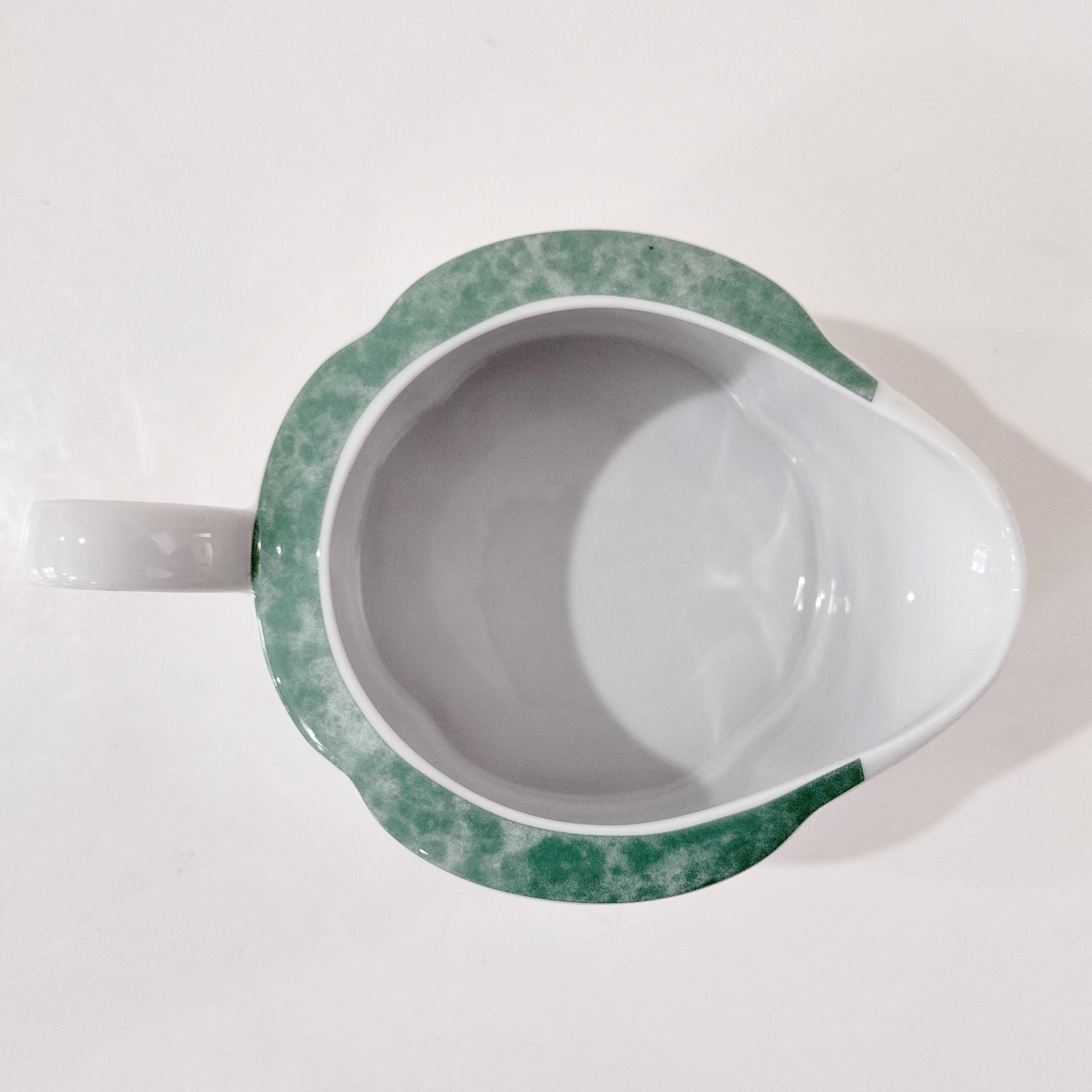 Vintage Villeroy and Boch Switch 3 Country Collection Gravy Pitcher with Blue Bird Lid, German Porcelain Gravy Boat