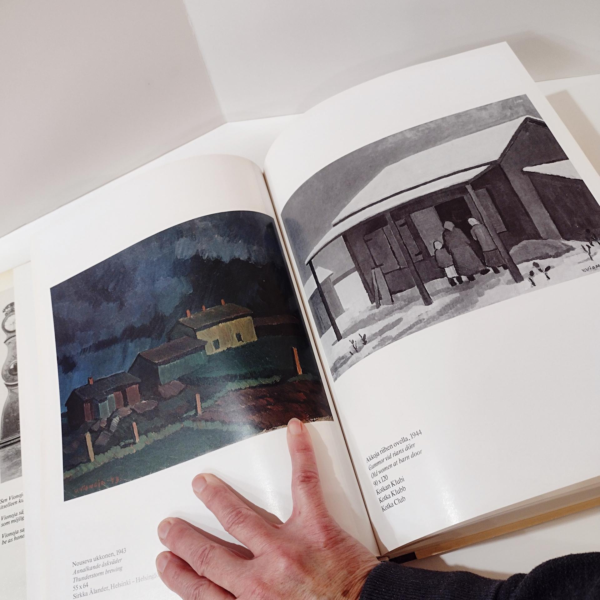 Vintage Veikko Vionoja Paintings First Edition Coffee Table Book, Finnish Artist Works from 1935-1984