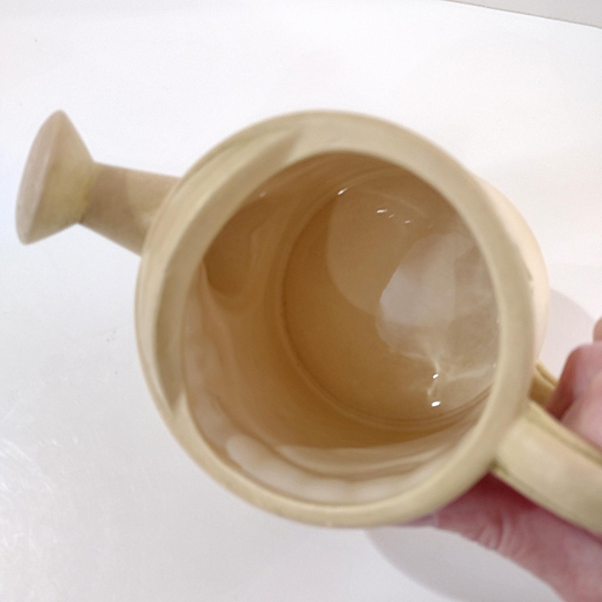 Vintage Hand Painted Watering Can Planter Pot, Small Succulent Pot