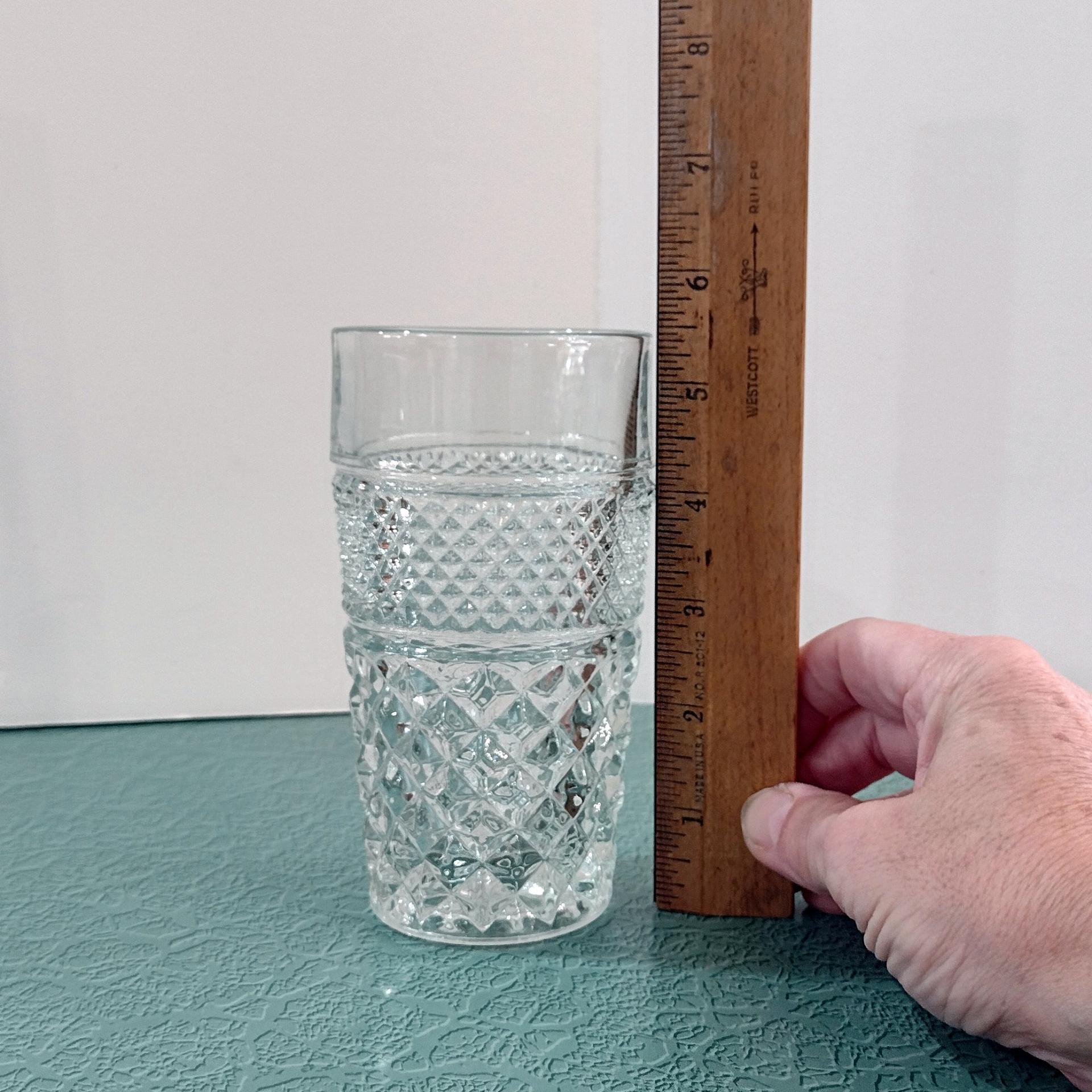 Vintage Anchor Hocking Wexford 10 Ounce Tumblers, Set of Two