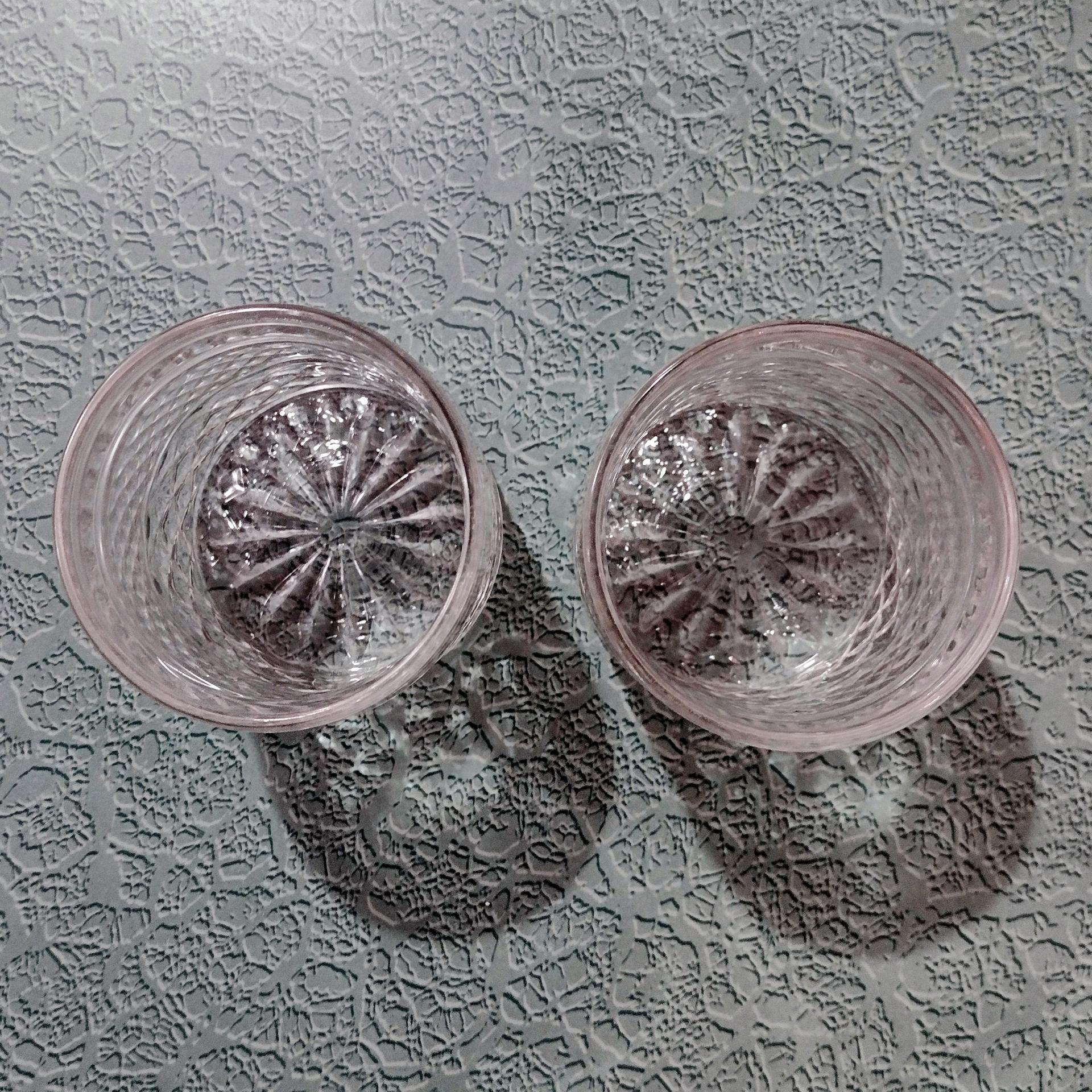 Vintage Wexford 8 Ounce Whiskey Rocks Glasses, Retro Lowball Glasses, Set of Two