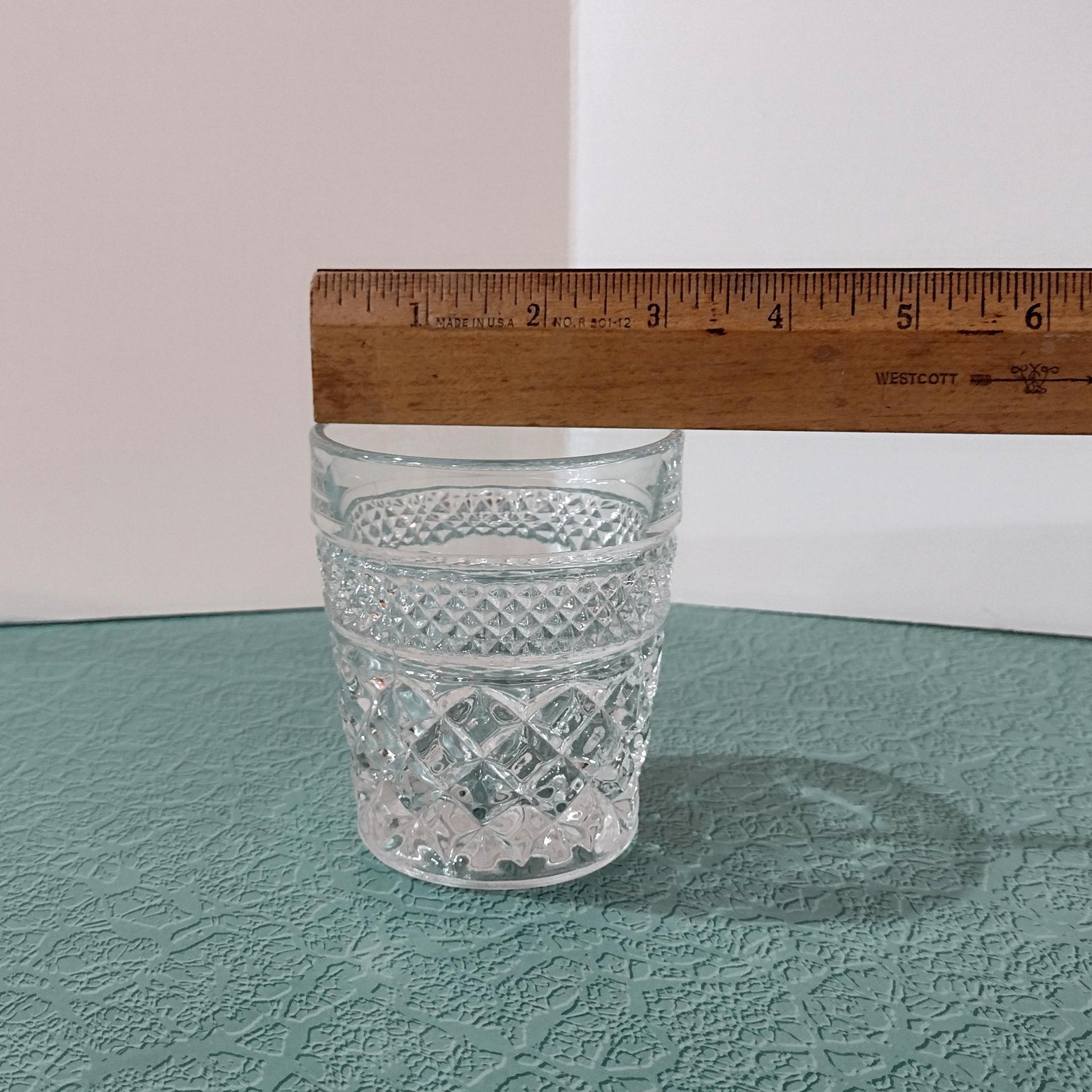 Vintage Wexford 9 Ounce Whiskey Rocks Glasses, Old Fashioned Glasses, Retro Lowball Glasses, Set of Four