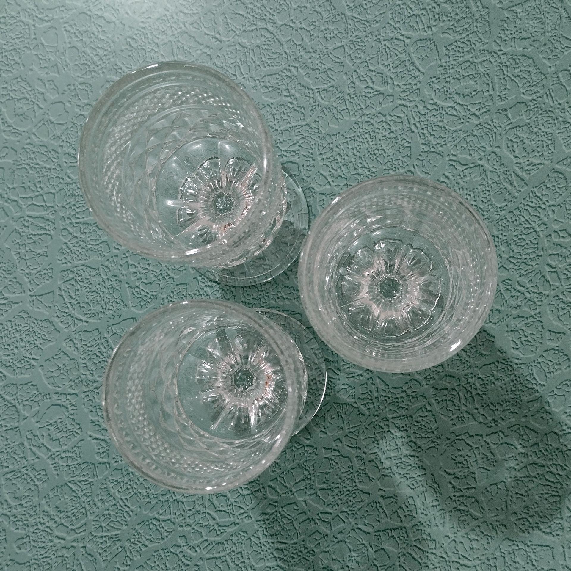 Vintage Anchor Hocking Wexford Claret Wine Glasses, Set of Three