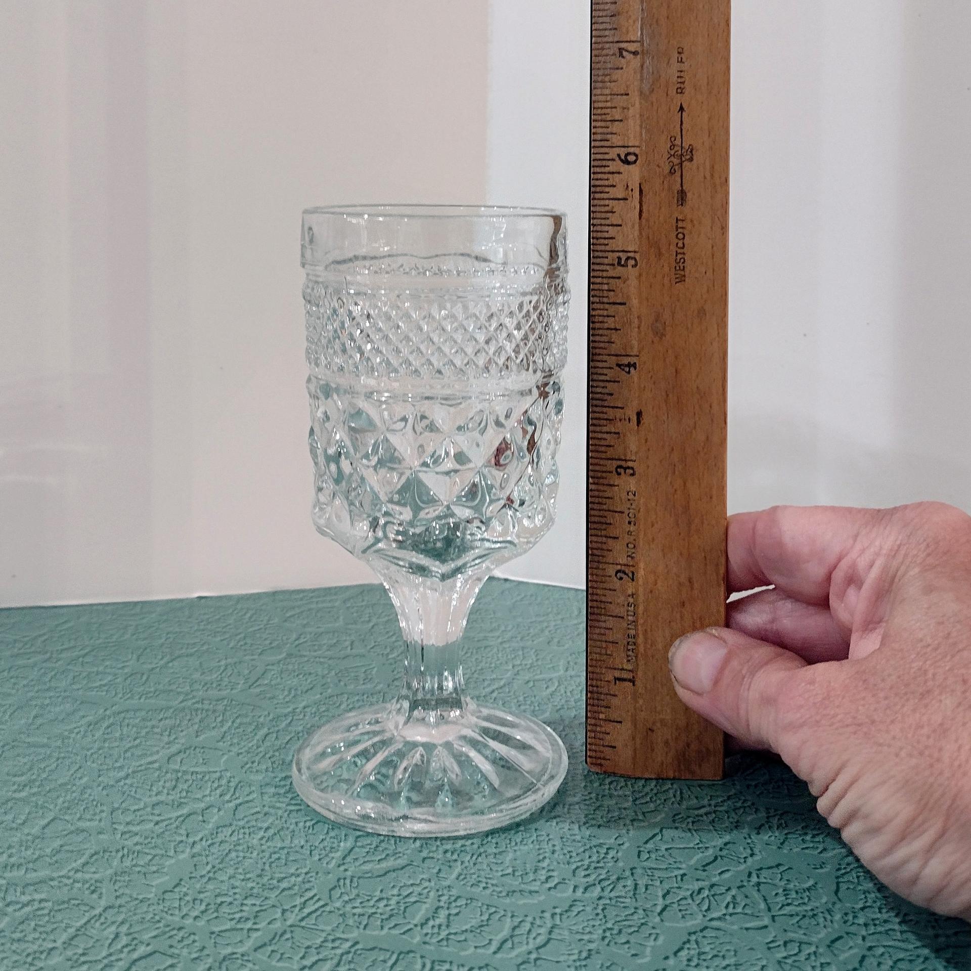 Vintage Anchor Hocking Wexford Claret Wine Glasses, Set of Three