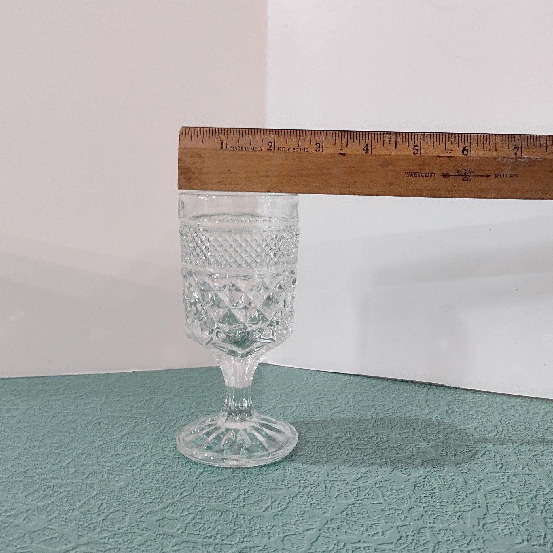 Vintage Anchor Hocking Wexford Claret Wine Glasses, Set of Three