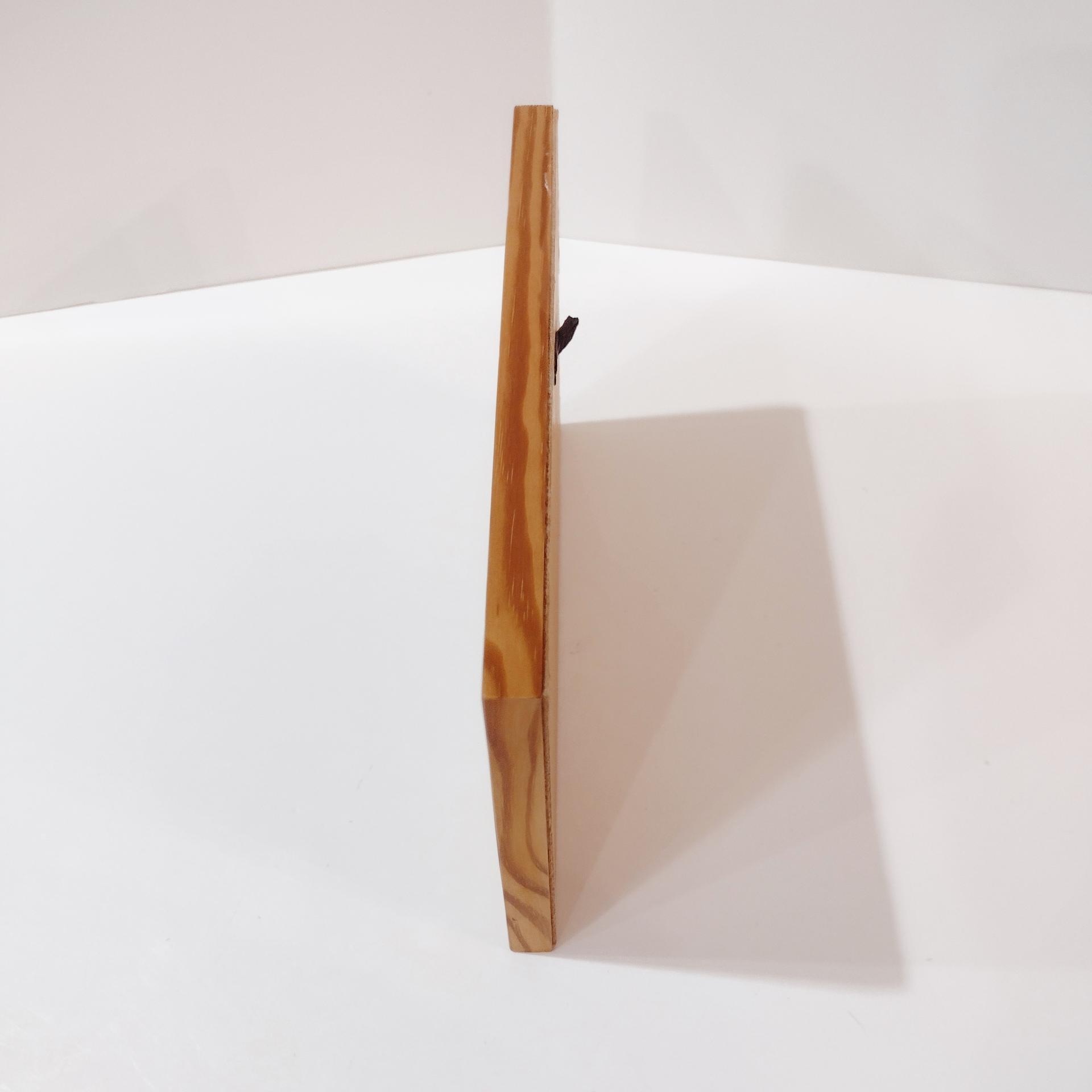 Vintage Wood Burned Etched Wooden Animal Mountain Landscape Wall Hanging, Finnish Wood Art