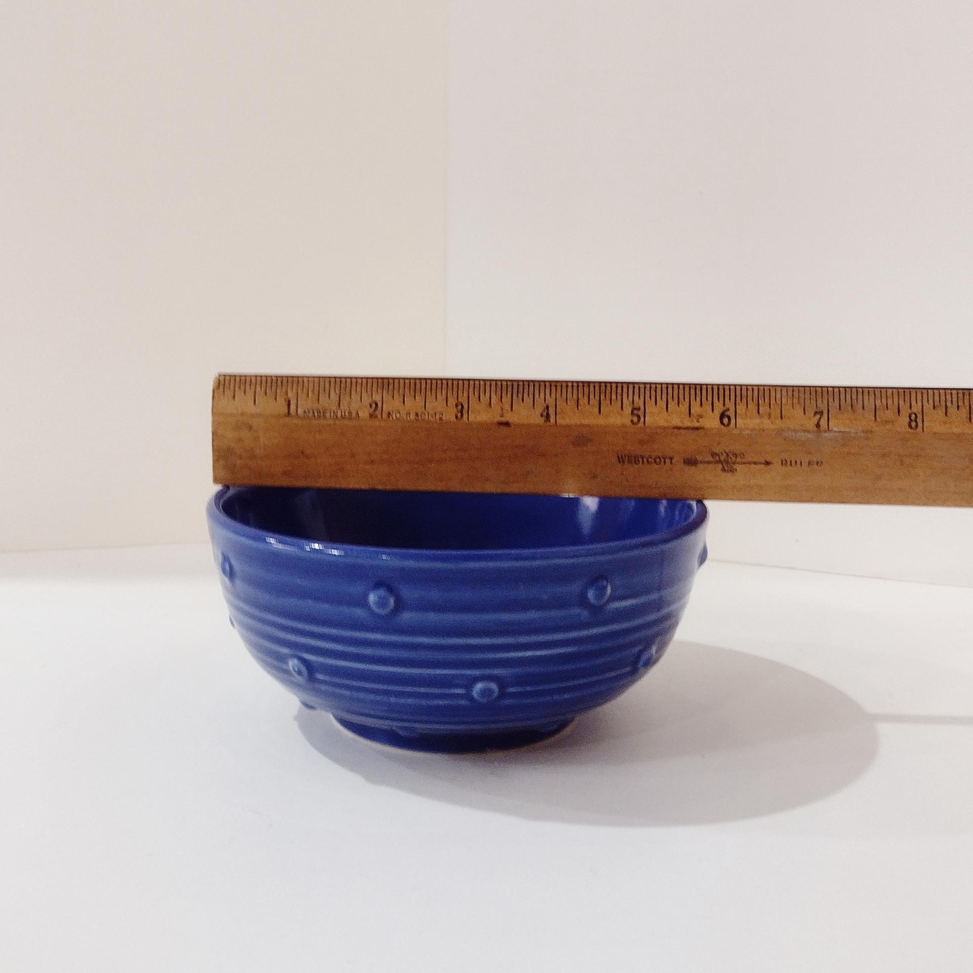 Vintage Pfaltzgraff Wyngate Blue Cereal Soup Bowls, Set of Two