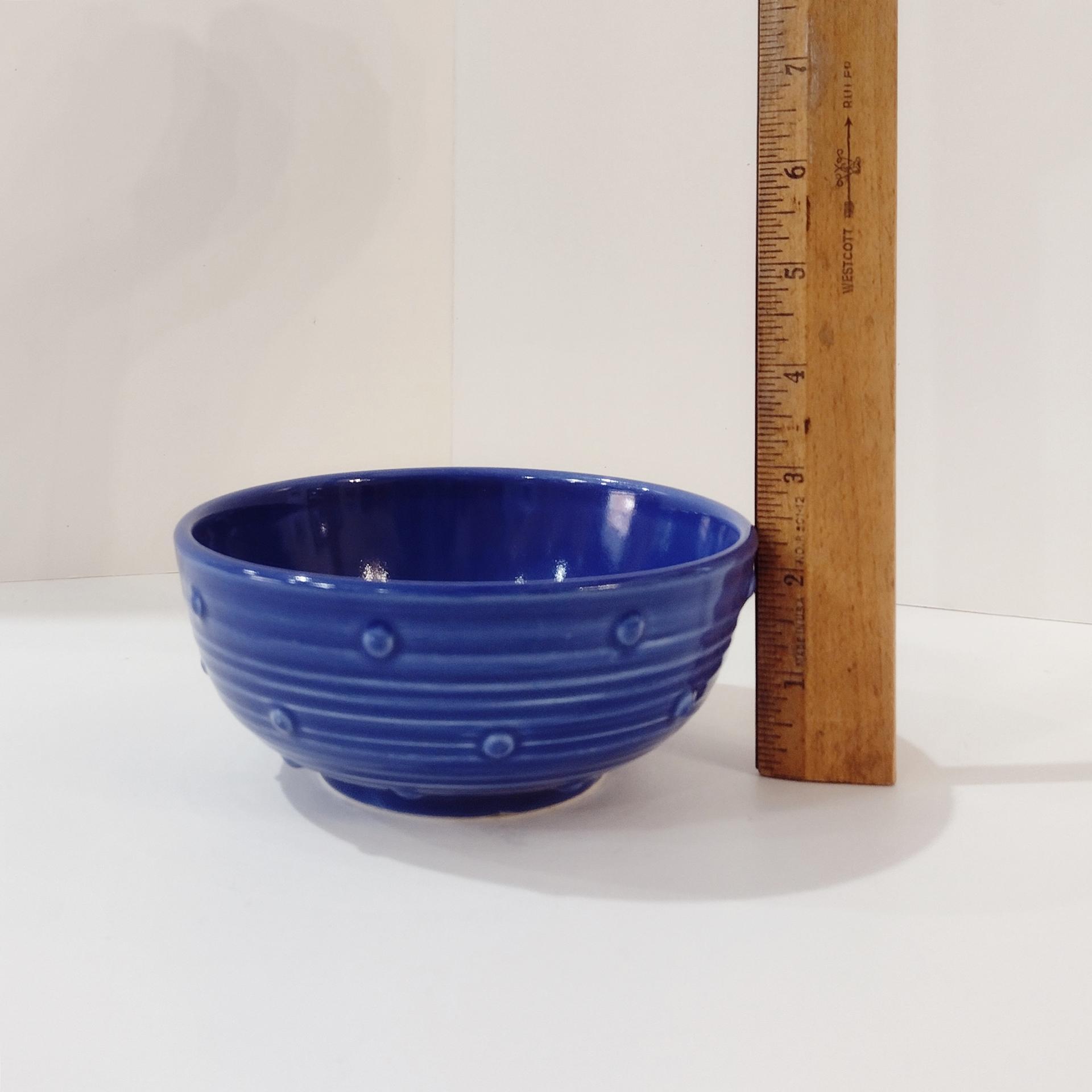 Vintage Pfaltzgraff Wyngate Blue Cereal Soup Bowls, Set of Two