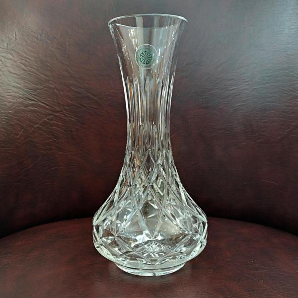 Vintage NEW Galway Irish Crystal 8" Vase, Genie Bottle Vase