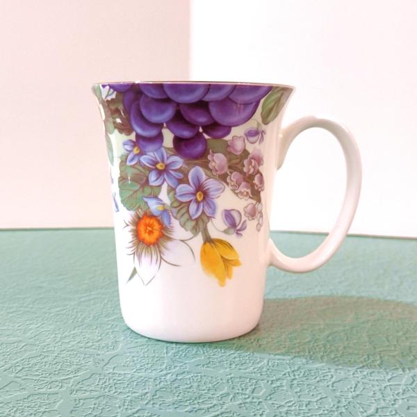 Vintage Floral Ceramic Bone China Coffee Tea Mug, Mother's Day Gift
