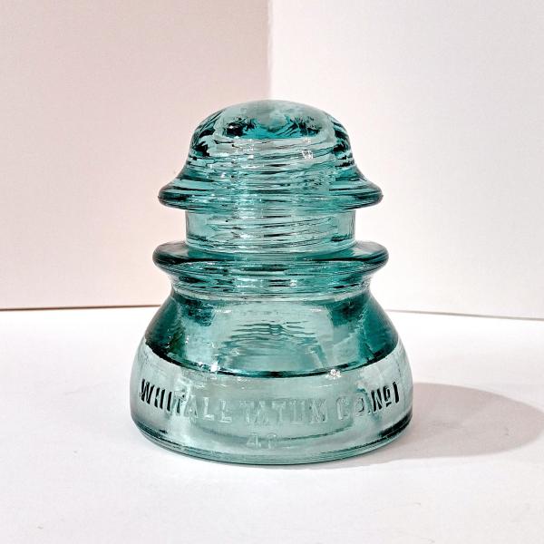 Vintage Green Whitall Tatum No 1 Glass Insulator