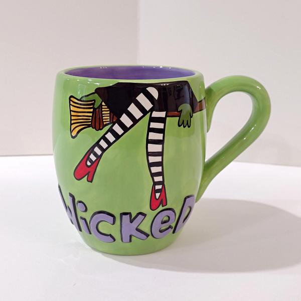 Wicked Witch Don't Make Me Call the Flying Monkeys Ceramic Oversized Coffee Tea Mug, Wizard of Oz Mug, Lorrie Veasy Our Name is Mud
